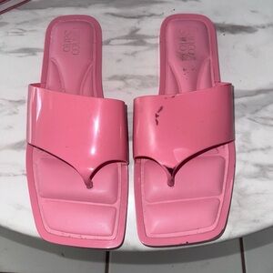 Franco Sarto Pink Slide Sandals